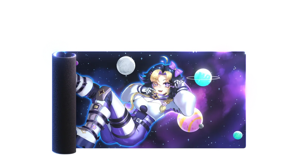 Aria Altair XL deskmat — rolled